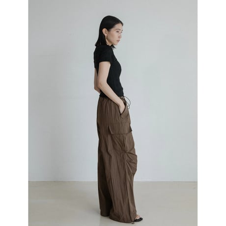 《予約販売》flower accent sheer tee/2colors_nt2318