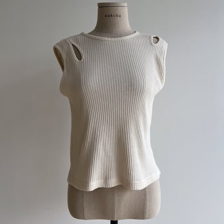 【nokcha original】accent tank top/3colors_nt1352