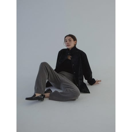 - AUTHENTIC series - real suède rich jacket/black_an0015