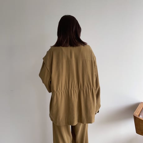 【nokcha original】2way military jacket/olive khaki_no0233