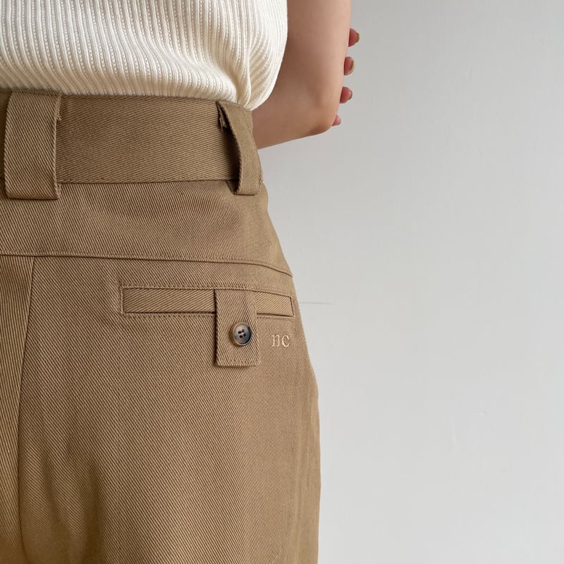 nokcha original】“nc” chino pants/beige_np0611