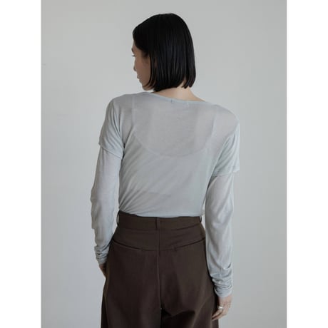 《予約販売》docking sheer tops/2colors_nt2244