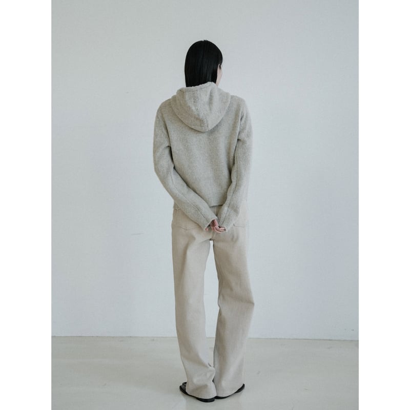 予約販売》2way zip knit parker/2colors_nt2451 | NOKCHA