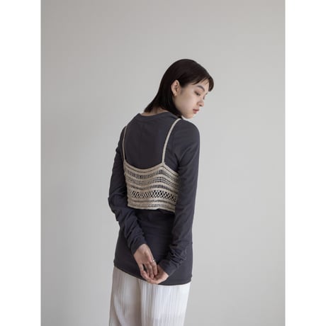 《予約販売》material sheer tops/3colors_nt2067