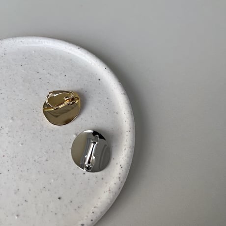 《予約販売》oval earring/2colors_na0481