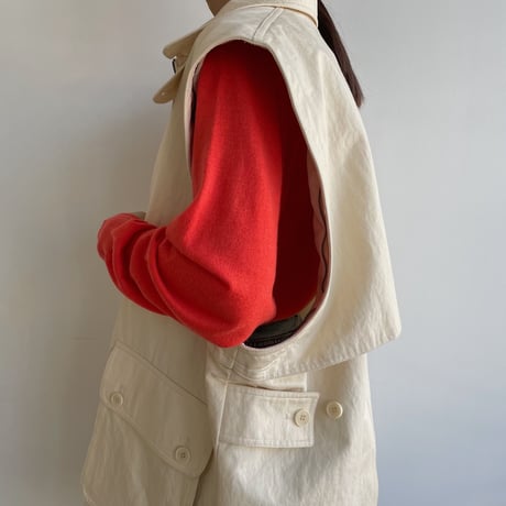 【nokcha original】2way mannish jacket/ivory_no0277