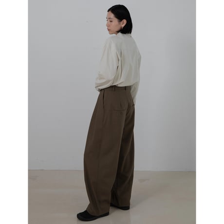 【NOKCHA original】s/s tuck oval pants/2colors_np1076