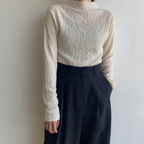 《予約販売》jacquard light tops/3colors_nt1832
