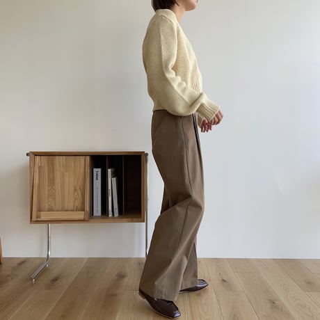 《予約販売》tuck cotton pants/2colors_np0523