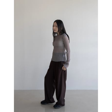 《予約販売》rincl sheer hem tops/2colors_nt2007