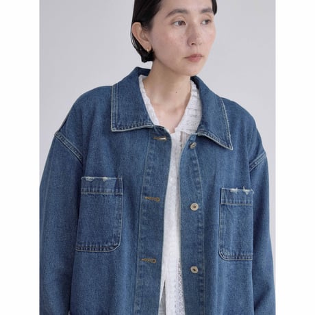 《予約販売》mannish middle denim jacket/2colors_no0518