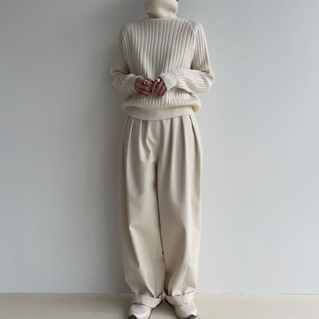 《予約販売》accent lib high neck knit/2colors_nt1926