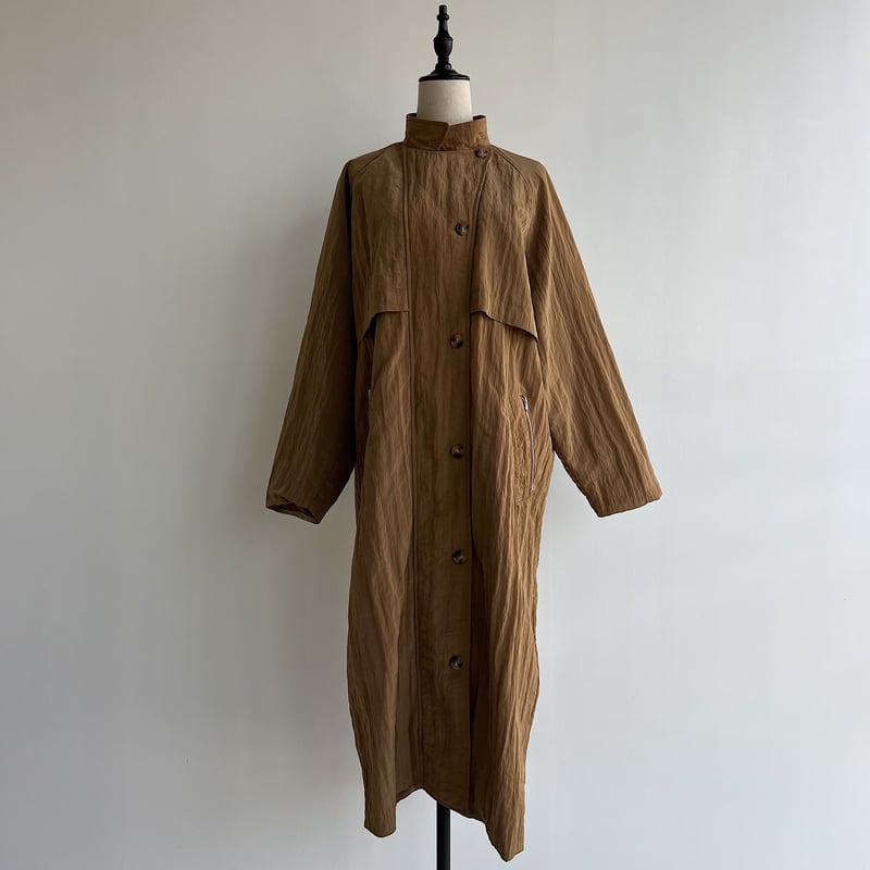 nokcha original】washer quilting trench coat/be