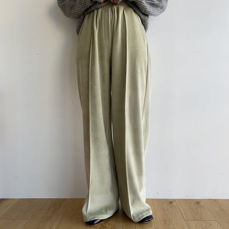 《予約販売》velvet press long pants/2colors_np0703