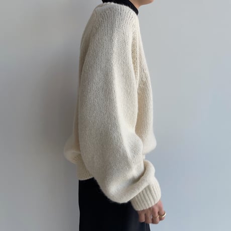 《予約販売》v neck rich knit/2colors_nt1924