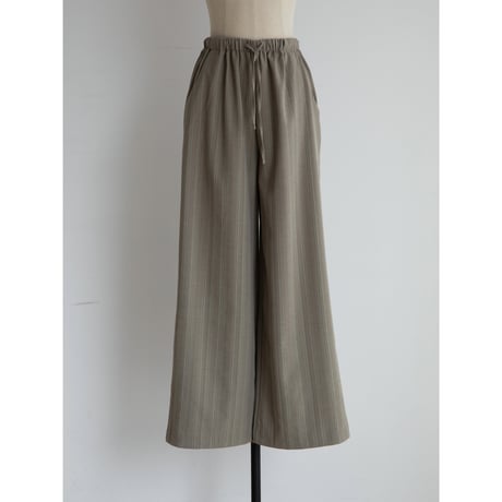 《予約販売》stripe easy material pants/2colors_np1242