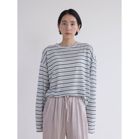 《予約販売》border sheer tops/2colors_nt2526