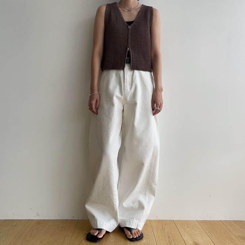 新品・タグ付き♡L´Appartement Knit Vest 予約販売》zip knit vest/2colors_nt1805 | NOKCHA