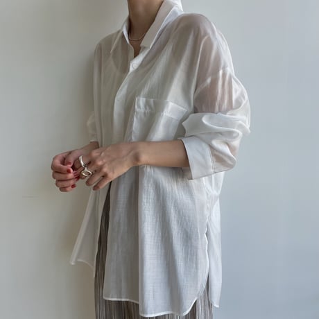 《予約販売》sheer lady shirt/2colors_nb0154