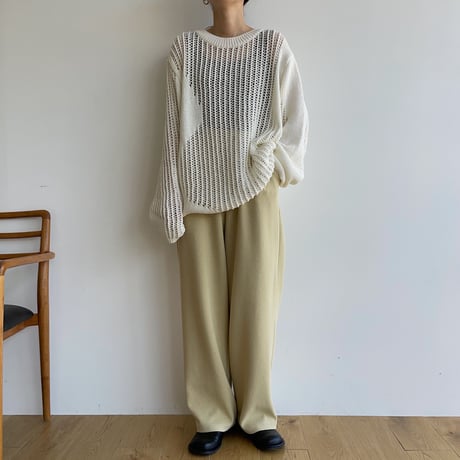 《予約販売》mannish low gauge knit/2colors_nt1615