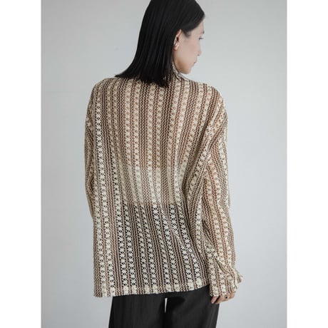 《予約販売》pattern knit shirt/2colors(unisex)_nb0325
