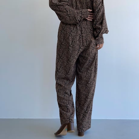 【nokcha original】pattern silhouette pants/2colors_np0450