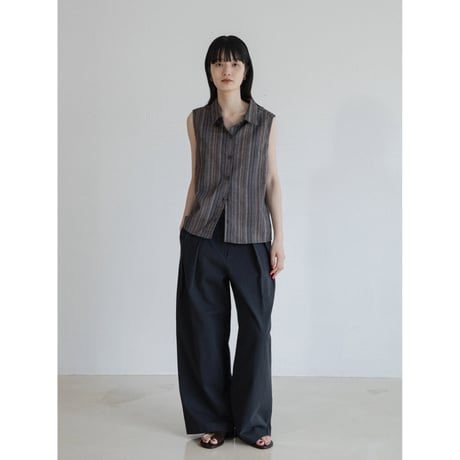 《予約販売》two tuck accent twill pants/2colors_np1127