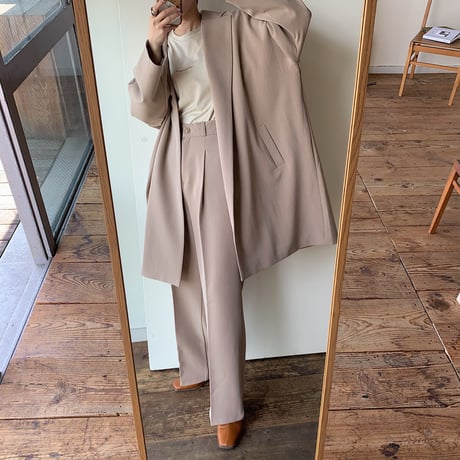 【NOKCHA original】2way quality over jacket/beige_no0083