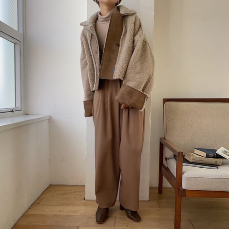 【nokcha original】reversible eco mustang jacket_no0127