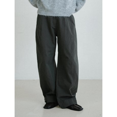 《予約販売》2way silhouette cotton warm pants/2colors_np1189