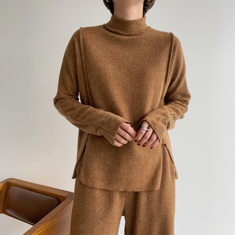 【nokcha original】worm mosaic tops/2colors_nt1089