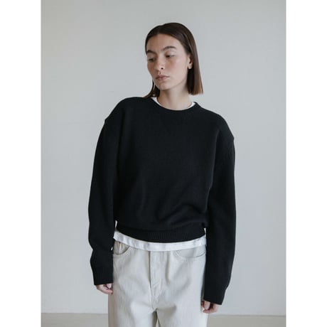 《予約販売》accent mannish knit pullover/2colors_nt2480