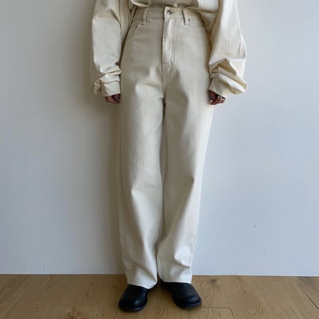 【nokcha original】“nc” pants/ivory_np0748