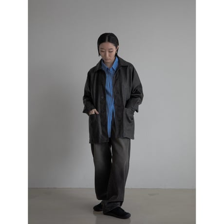 《予約販売》double stripe over shirt/2colors_nb0265