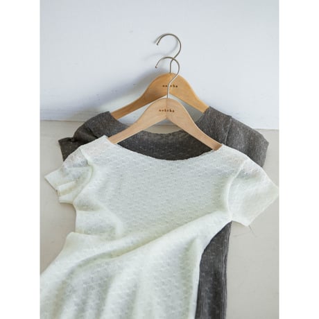 《予約販売》sheer jacquard tops/2colors_nt2579