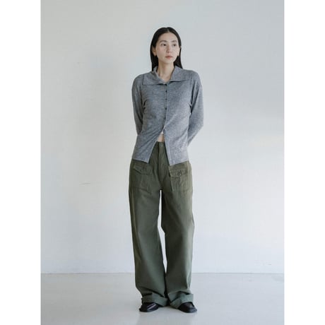 《予約販売》high neck button tops/2colors_nt2456