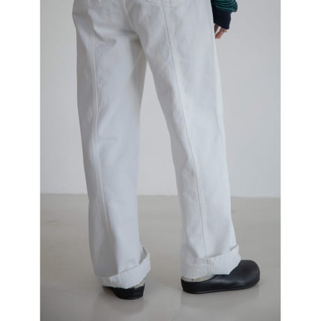 《予約販売》accent white jeans_nj0120