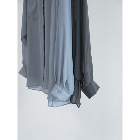《予約販売》sheer over pocket shirt_nb0392