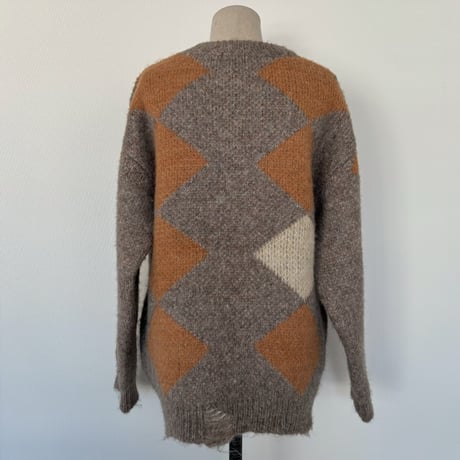 《予約販売》contrast over knit/2colors_nt1909