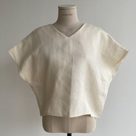 《予約販売》french minimal linen tops/2colors_nt1414