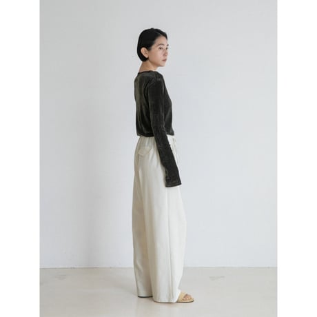 《予約販売》stripe easy material pants/2colors_np1242