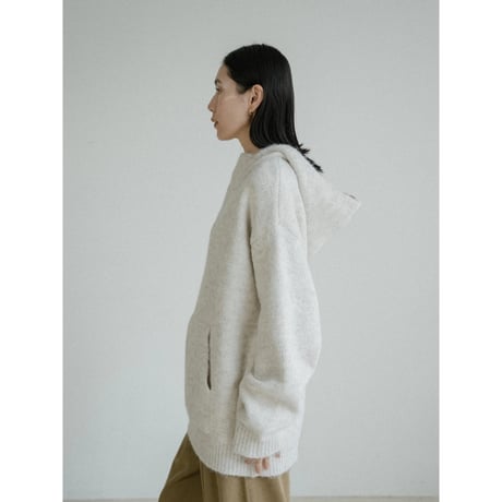 《予約販売》mannish over knit hoodie/2colors_nt2434