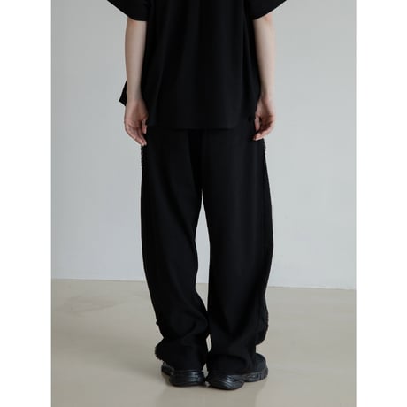 - AUTHENTIC series - vintage like linen oval pants/2colors_an0040