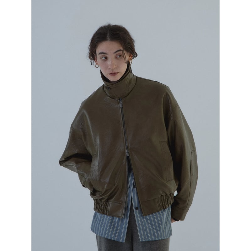 NOKCHA ノクチャ AUTHENTICシリーズ khakibrown AUTHENTIC series - throat latch fake leather