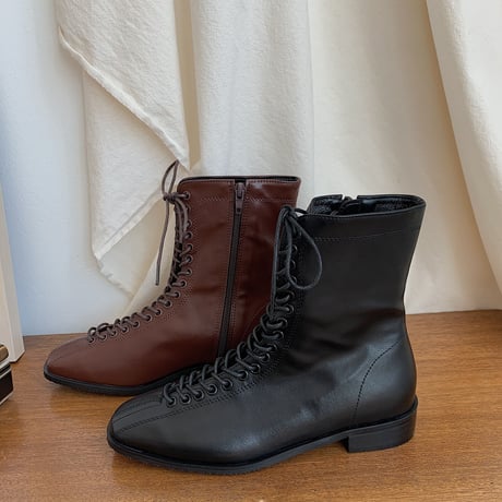 ✳︎予約販売✳︎lace up  boots/2colors_na0105