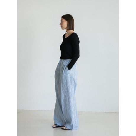 《予約販売》back open sheer knit tops/2colors_nt2569