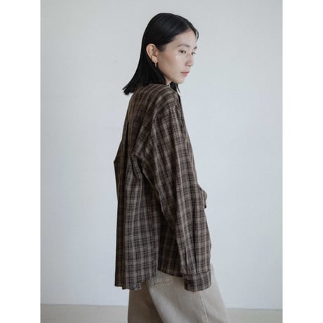 《予約販売》mannish check shirt/2colors_nb0329