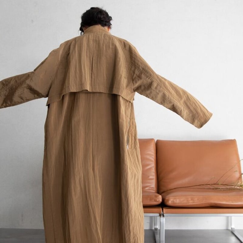 nokcha washer quilting trench coat アイボリー nokcha original】washer quilting trench coat/iv