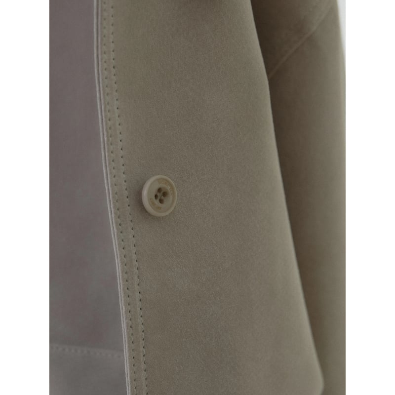 【nokcha】real suede rich jacket AUTHENTIC series - real suède rich jacket/écr