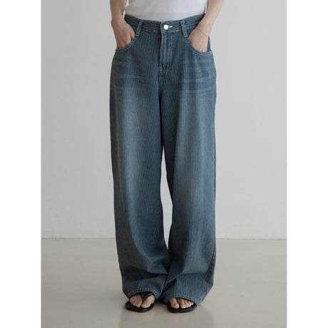 《予約販売》stripe rétro jeans/2colors_nj0136